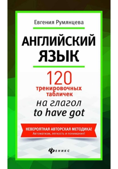 120 тренировочных табличек на глагол to have got. Английский язык.