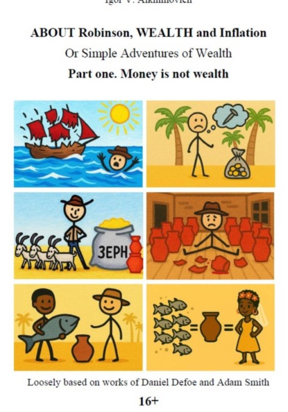 ABOUT Robinson, WEALTH AND INFLATION Or Simple Adventures of Wealth. Part one. Money is not wealth