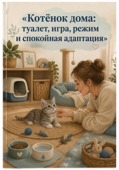 Котёнок дома: туалет, игра, режим и спокойная адаптация.