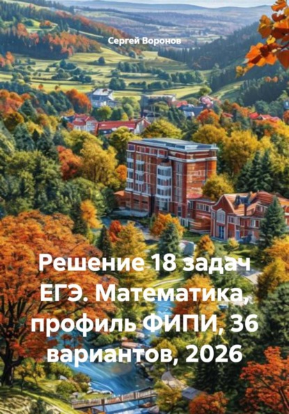 Решение 18 задач ЕГЭ. Математика, профиль ФИПИ, 36 вариантов, 2026