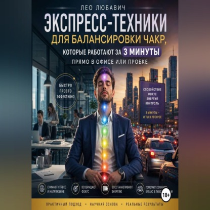 Аудиокнига «Экспресс-техники для балансировки чакр, которые работают за 3 минуты прямо в офисе или пробке», Лео Любавич