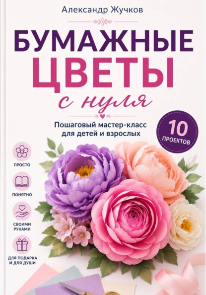 Бумажные цветы с нуля. Пошаговый мастер-класс для детей и взрослых