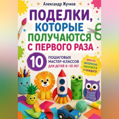 Аудиокнига «Поделки, которые получаются с первого раза. 10 пошаговых мастер-классов для детей 6–10 лет», Александр Жучков