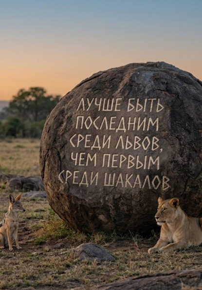 ЛУЧШЕ БЫТЬ ПОСЛЕДНИМ СРЕДИ ЛЬВОВ, ЧЕМ ПЕРВЫМ СРЕДИ ШАКАЛОВ