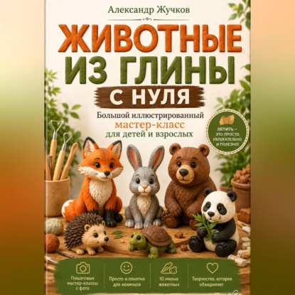 Животные из глины с нуля. Большой иллюстрированный мастер-класс для детей и взрослых