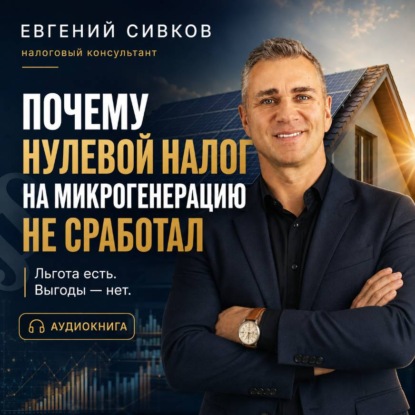 Аудиокнига «Почему нулевой налог на микрогенерацию не сработал: солнечные панели, НДФЛ и реальная экономика», Евгений Владимирович Сивков