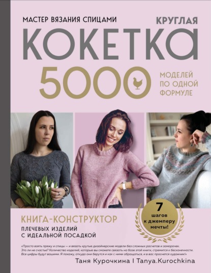 Мастер вязания спицами. Круглая кокетка. 5000 моделей по одной формуле. Книга конструктор плечевых изделий с идеальной посадкой