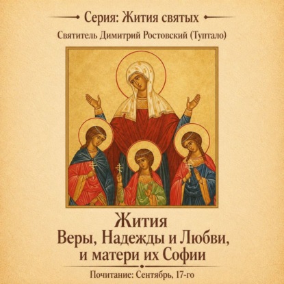Аудиокнига «Жития святых мучениц Веры, Надежды и Любви, и матери их Софии», Святитель Димитрий Ростовский