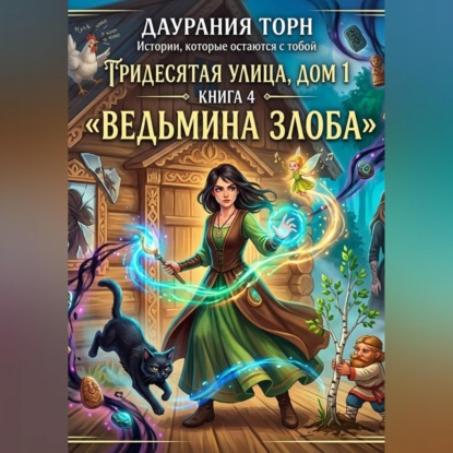 Аудиокнига «Ведьма из Подмосковья. «Тридесятая улица, дом 1.» Книга 4. «Ведьмина злоба»», Даурания Торн