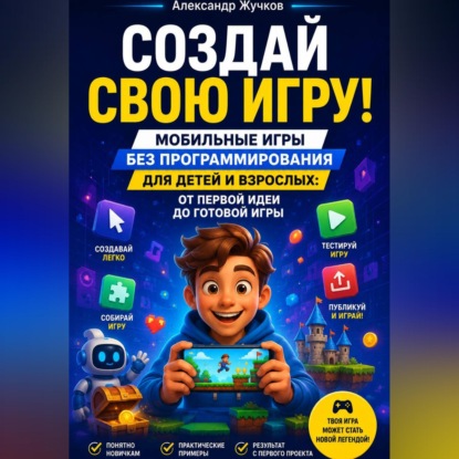 Аудиокнига «СОЗДАЙ СВОЮ ИГРУ! Мобильные игры без программирования для детей и взрослых: от первой идеи до готовой игры», Александр Жучков