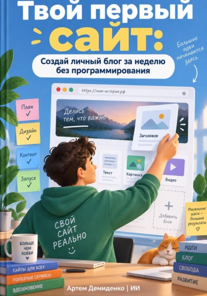 Твой первый сайт: Создай личный блог за неделю без программирования