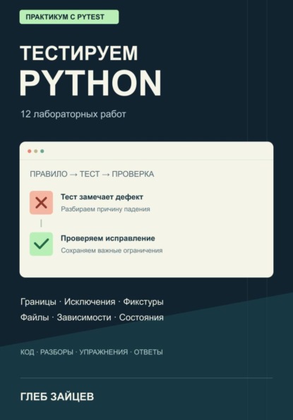 Тестируем Python. 12 лабораторных работ с pytest