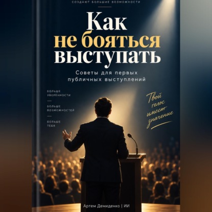 Аудиокнига «Как не бояться выступать: Советы для первых публичных выступлений», Артем Демиденко