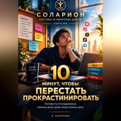 Аудиокнига «10 минут, чтобы перестать ПРОКРАСТИНИРОВАТЬ», Ауриэль Соларион