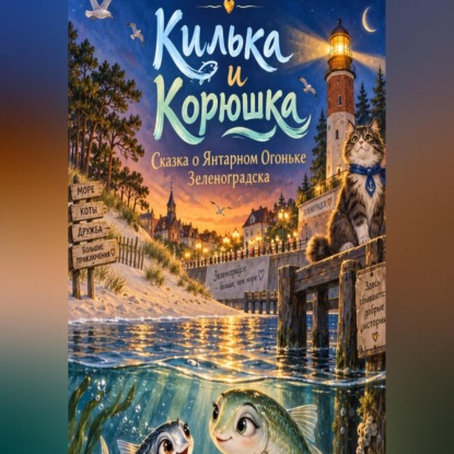 Аудиокнига «Килька и Корюшка. Сказка о Янтарном Огоньке Зеленоградска», Мария Лебальд