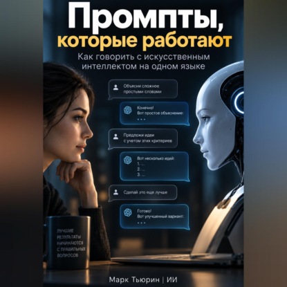 Аудиокнига «Промпты, которые работают: Как говорить с искусственным интеллектом на одном языке», Марк Тьюрин