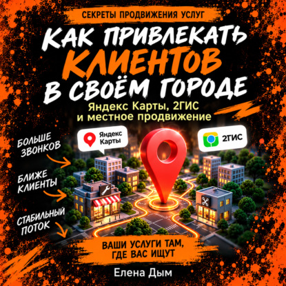 Аудиокнига «Как привлекать клиентов в своём городе: Яндекс Карты, 2ГИС и местное продвижение», Елена Дым