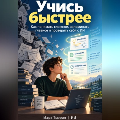 Аудиокнига «Учись быстрее: Как понимать сложное, запоминать главное и проверять себя с ИИ», Марк Тьюрин