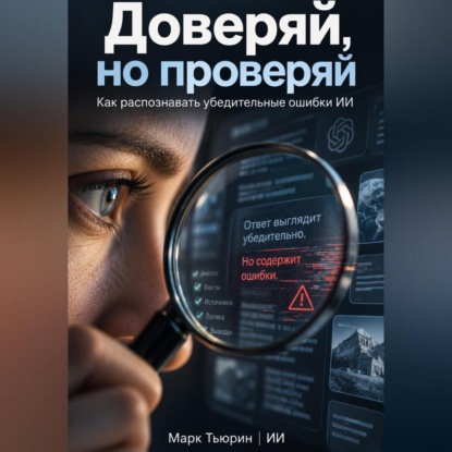 Аудиокнига «Доверяй, но проверяй: Как распознавать убедительные ошибки ИИ», Марк Тьюрин
