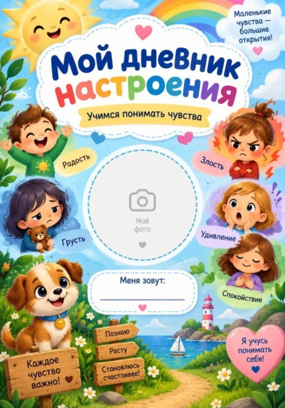 Дневник настроения. Рабочая тетрадь для детей 5–7 лет