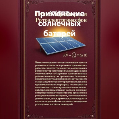 Аудиокнига «Применение солнечных батарей», Юрий Степанович Почанин