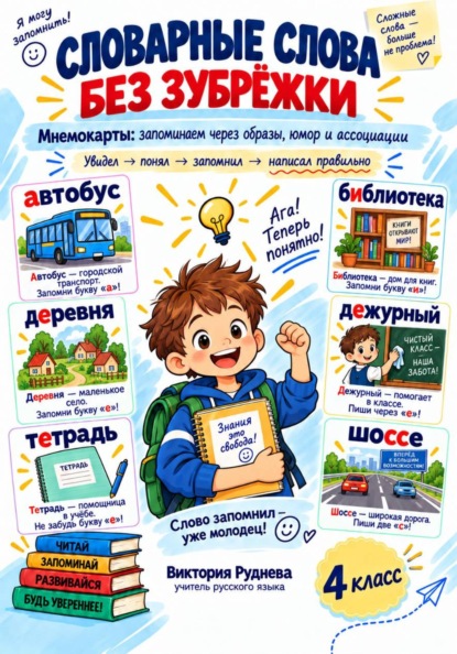 Словарные слова без зубрежки. 4 класс