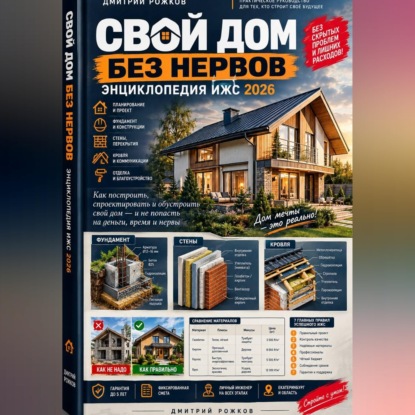 Аудиокнига «Свой дом без нервов: Энциклопедия ИЖС 2026», ДМИТРИЙ РОЖКОВ