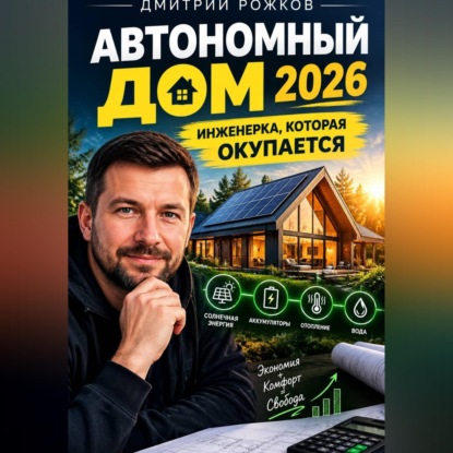 Аудиокнига «Автономный дом 2026. Инженерка, которая окупается», ДМИТРИЙ РОЖКОВ