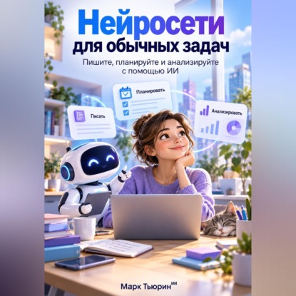 Аудиокнига «Нейросети для обычных задач: Пишите, планируйте и анализируйте с помощью ИИ», Марк Тьюрин