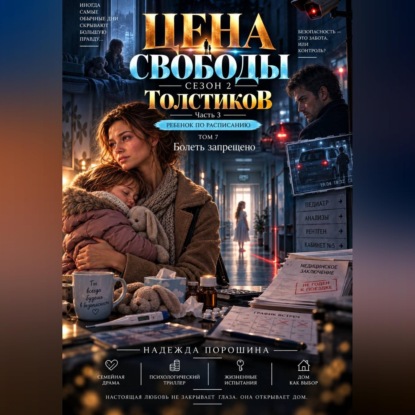 Аудиокнига «Цена свободы. Сезон 2. Толстиков. Часть 3. Ребенок по расписанию. Том 7. Болеть запрещено», Надежда Александровна Порошина