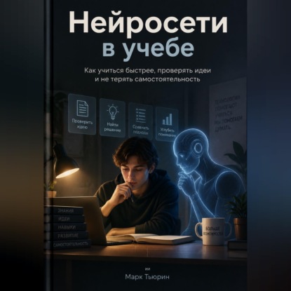 Аудиокнига «Нейросети в учебе: Как учиться быстрее, проверять идеи и не терять самостоятельность», Марк Тьюрин