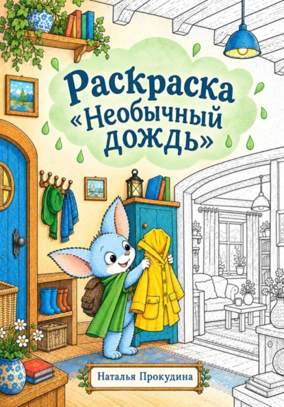 Раскраска "Необычный дождь"