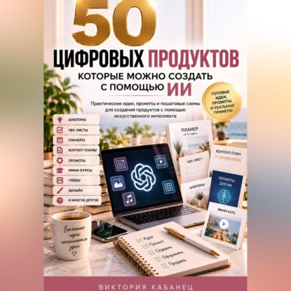 Аудиокнига «50 цифровых продуктов, которые можно создать с помощью ИИ», Виктория Кабанец