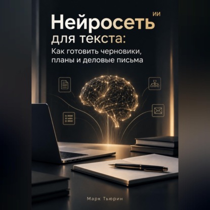 Аудиокнига «Нейросеть для текста: Как готовить черновики, планы и деловые письма», Марк Тьюрин