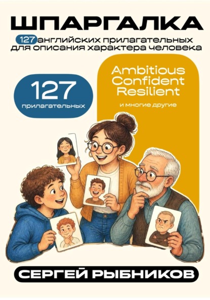 127 английских прилагательных для описания характера человека. Шпаргалка