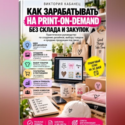 Аудиокнига «Как зарабатывать на Print-on-Demand без склада и закупок», Виктория Кабанец