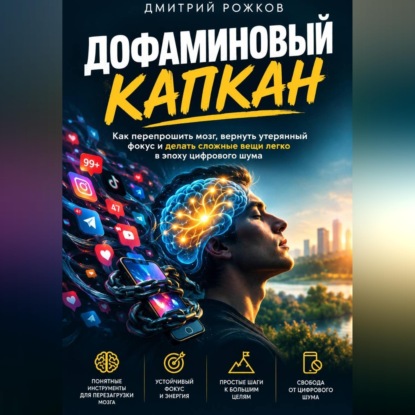 Аудиокнига «ДОФАМИНОВЫЙ КАПКАН Как перепрошить мозг, вернуть утерянный фокус и делать сложные вещи легко в эпоху цифрового шума», ДМИТРИЙ РОЖКОВ