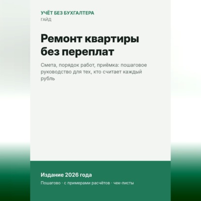 Аудиокнига «Ремонт квартиры без переплат», Анастасия Королёва