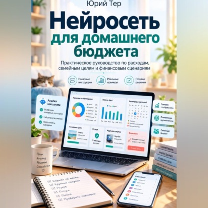 Аудиокнига «Нейросеть для домашнего бюджета: Практическое руководство по расходам, семейным целям и финансовым сценариям», Юрий Тер