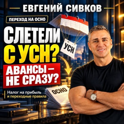 Аудиокнига «Слетели с УСН? Авансы – не сразу? Налог на прибыль и переходные правила», Евгений Владимирович Сивков