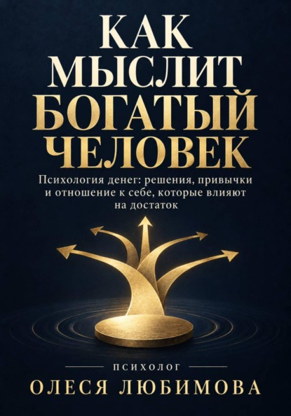 Обложка книги «Как мыслит богатый человек» — психолог Олеся Любимова