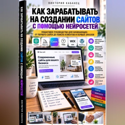 Аудиокнига «Как зарабатывать на создании сайтов с помощью нейросетей», Виктория Кабанец
