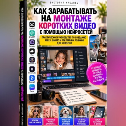 Аудиокнига «Как зарабатывать на монтаже коротких видео с помощью нейросетей», Виктория Кабанец