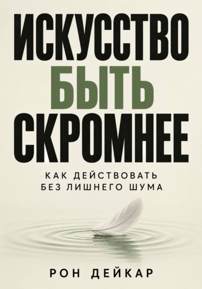 Искусство быть скромнее. Как действовать без лишнего шума
