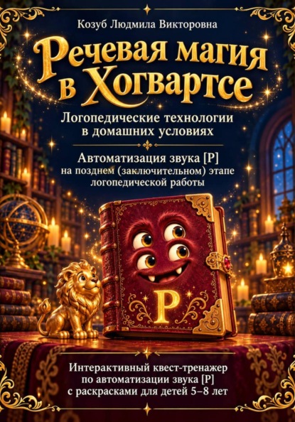 Чудовищная книга речевых приключений Рычи как гриффиндорец! Тетрадь 2  Тренажёр звука [Р]. Для детей 5–8 лет и взрослых