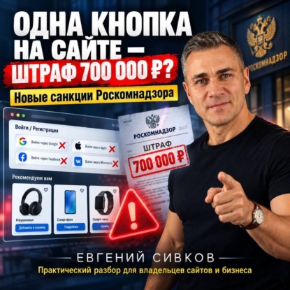 Одна кнопка на сайте – штраф 700 000 рублей? Новые санкции Роскомнадзора