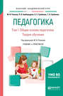 Педагогика в 2 т. Том 1. Общие основы педагогики. Теория обучения. Учебник и практикум для академического бакалавриата