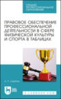 Электронная книга «Правовое обеспечение профессиональной деятельности в сфере физической культуры и спорта в таблицах. Учебное пособие для СПО» – А. П. Щербак