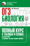 ОГЭ. Биология. Полный курс в таблицах и схемах для подготовки к ОГЭ