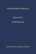 Proverbios griegos. Sentencias